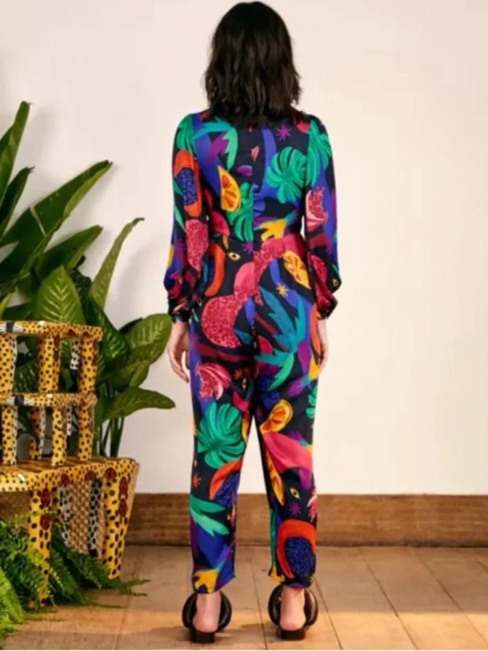 FARM Rio Mystic Jungle Wrap Jumpsuit